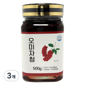 힐링앤팜 오미자청, 500g, 1개입, 3개