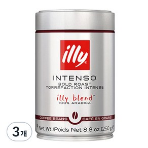 일리커피 다크 원두 250g (7723) illy DARK 250GR BEANS, 3개, 홀빈(분쇄안함)