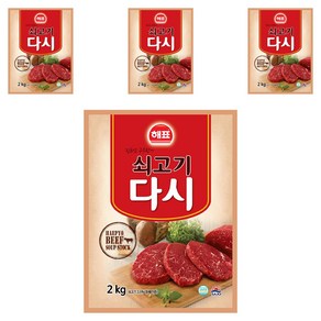해표 쇠고기다시, 2kg, 4개