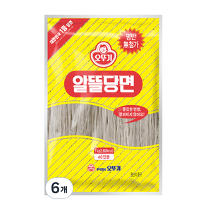 오뚜기 알뜰당면, 1kg, 6개