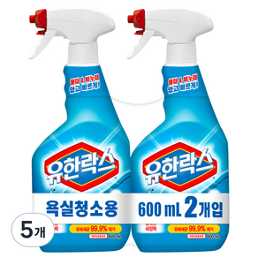 유한락스 욕실청소용 세정제, 600ml, 10개