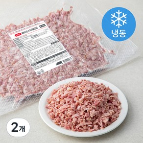 에쓰푸드 베이컨스타일탑핑 (냉동), 1kg, 2개