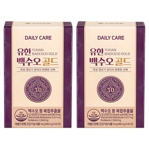 데일리케어 유한 백수오 골드, 60정, 2개