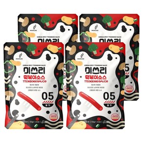 미쓰리 떡볶이소스 05번 불맛, 50g, 4개