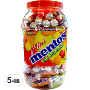 멘토스 미니 푸르티 츄잉캔디, 1kg, 5세트