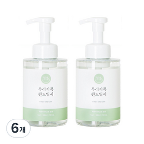 엄마랑아기랑 우리가족 핸드워시, 500ml, 6개