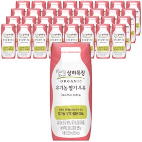 상하목장 유기농 딸기우유, 48개, 125ml