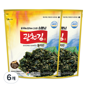 광천김 소문난 볶음 돌자반, 70g, 6개