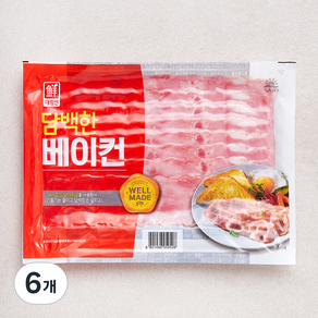 대림선 담백한 베이컨, 140g, 6개