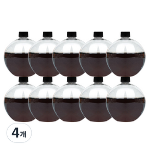 미르 PET 밀폐용기 볼탄, 550ml, 4개