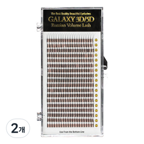 갤럭시 밍크 볼륨래쉬 3D JC컬 0.05 x 9 mm, 랜덤발송, 2개