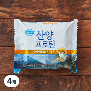 덴마크 산양프로틴 아연플러스 치즈 11매입, 220g, 4개