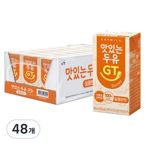 맛있는두유GT 달콤한맛, 190ml, 48개