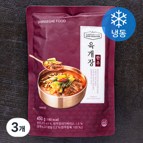 신세계푸드 호텔컬렉션 한우 육개장 (냉동), 450g, 3개