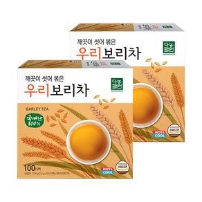 다농원 깨끗이 씻어 볶은 우리보리차, 1.2g, 100개입, 2개