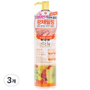 데트클리어 필링젤 믹스프룻, 180ml, 3개