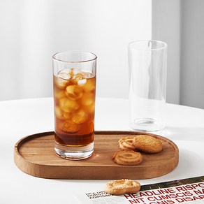 JIN GLASS 홈카페 커피 일자하이볼 L 270ml, 6개, 투명