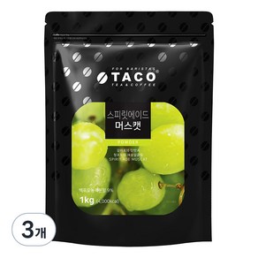 타코 스피릿에이드 머스캣 파우더, 1kg, 3개