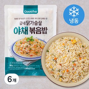 굽네 닭가슴살 야채볶음밥 (냉동), 200g, 6개