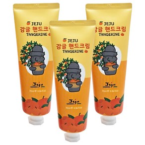 제주갬성 감귤 핸드크림, 70ml, 3개