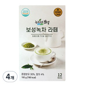 녹차수도보성 보성녹차라떼 분말, 16g, 12개입, 4개