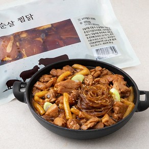 오늘차림 안동식 순살 찜닭 양념육700g + 한우육수300g + 떡150g + 당면60g 2~3인분