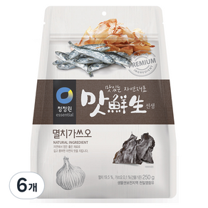 맛선생 청정원 멸치 가쓰오, 250g, 6개