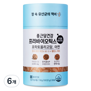 종근당건강 프리바이오틱스 FOS, 150g, 6개