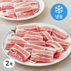 미트포유 덴마크산 옛날 삼겹 구이용 (냉동), 2개, 1kg