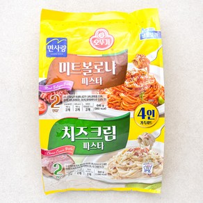오뚜기 면사랑 미트볼로냐 & 치즈크림 파스타 4인, 1.29kg, 1개