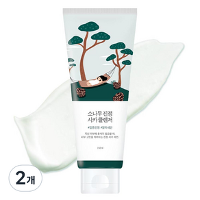 라운드랩 소나무 진정 시카 클렌저, 150ml, 2개