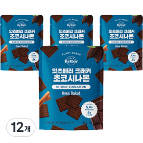 잇츠베러 크래커 초코시나몬, 45g, 12개