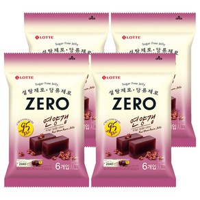 롯데제로 연양갱 50g x 6p, 300g, 4개