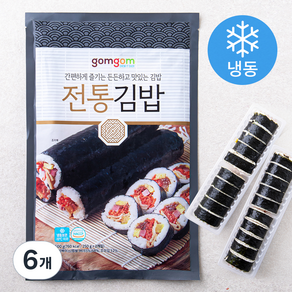 곰곰 전통김밥, 500g, 6개