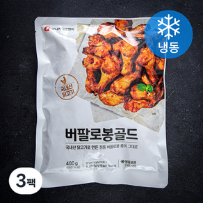 마니커에프앤지 버팔로봉골드 (냉동), 400g, 3팩