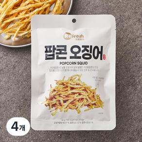 리프레쉬 팝콘 오징어, 30g, 4개