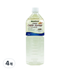 그린스위트 슈가카페시럽, 1.5L, 4개