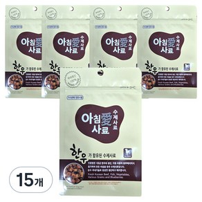 아침애사료 수제사료 1등급 한우, 소, 200g, 15개