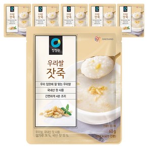청정원 우리쌀 잣죽, 60g, 6개