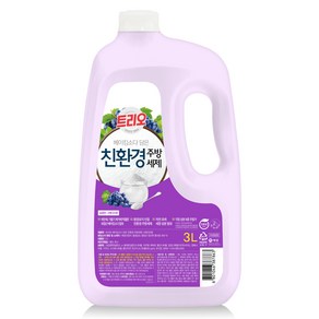 트리오 베이킹소다 담은 친환경 주방세제 그레이프향, 3L, 1개