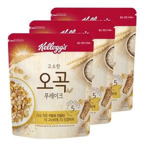 켈로그 오곡 푸레이크 시리얼, 570g, 3개