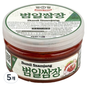 범일 쌈장, 250g, 5개