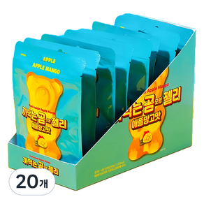 피치코리아 까먹는 곰모양 젤리 애플망고, 20개, 40g