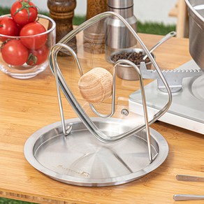 SILVERSTAR 올스텐304 냄비뚜껑 조리도구 거치대, 1개