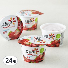 요플레 오리지널 딸기, 180g, 4개입, 6개