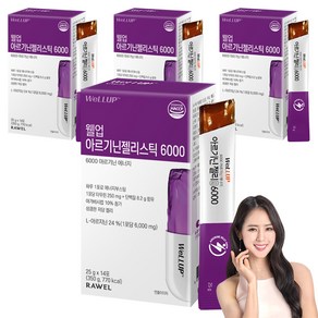 로엘 웰업 아르기닌 젤리스틱 6000, 350g, 4개