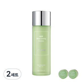 김정문알로에 모이스트 카밍 에멀젼 130ml 1p + 미니 2x 크림 2p, 2세트