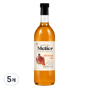 메티에 리치카라멜향시럽, 5개, 750ml