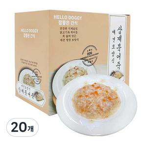 참좋은간식 애견보양식 파우치, 혼합맛(닭고기/북어), 80g, 20개