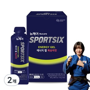 뉴케어스포식스 에너지 젤 복숭아맛, 8회분, 360g, 2개